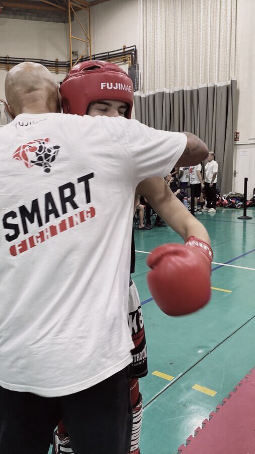 Trabajo de guantes en el gimnasio